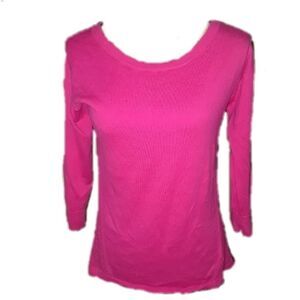 American Eagle pink mesh back sweater